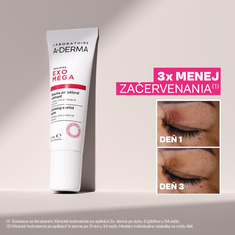 Upokojujúci balzam na očné viečka