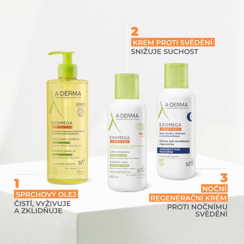 Zvláčňující sprchový olej proti škrábání