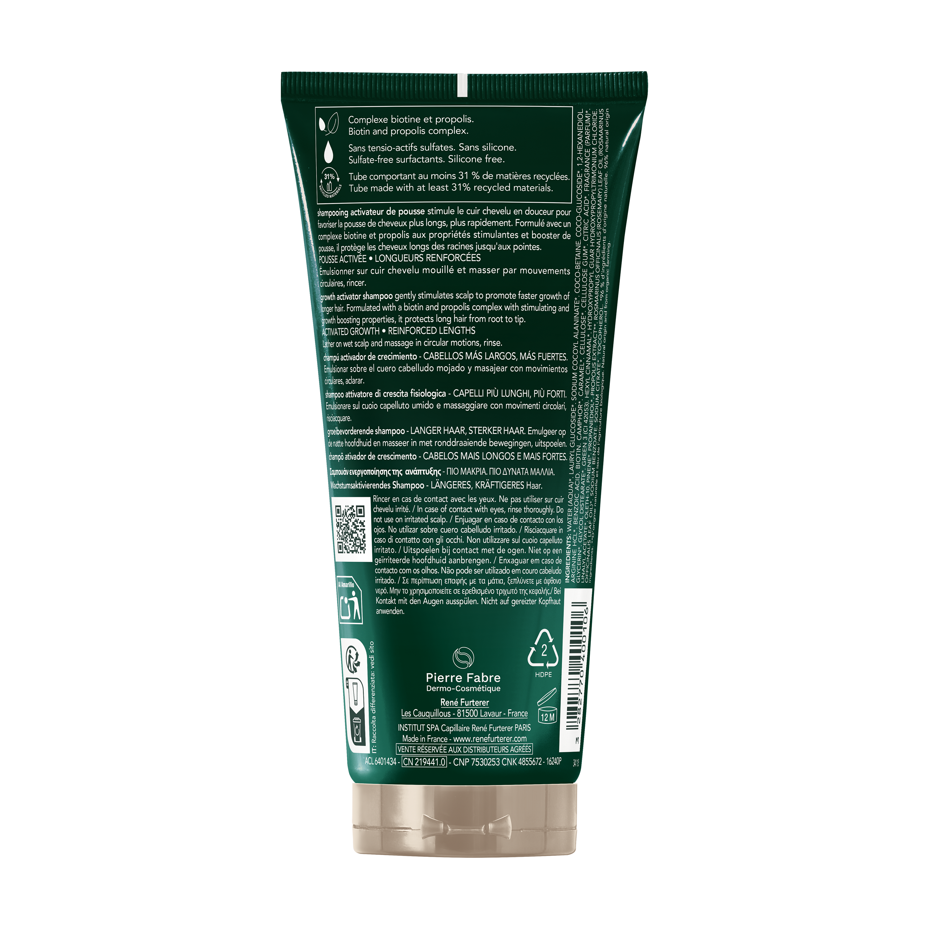 Active Grow - Shampoo attivatore di crescita fisiologica