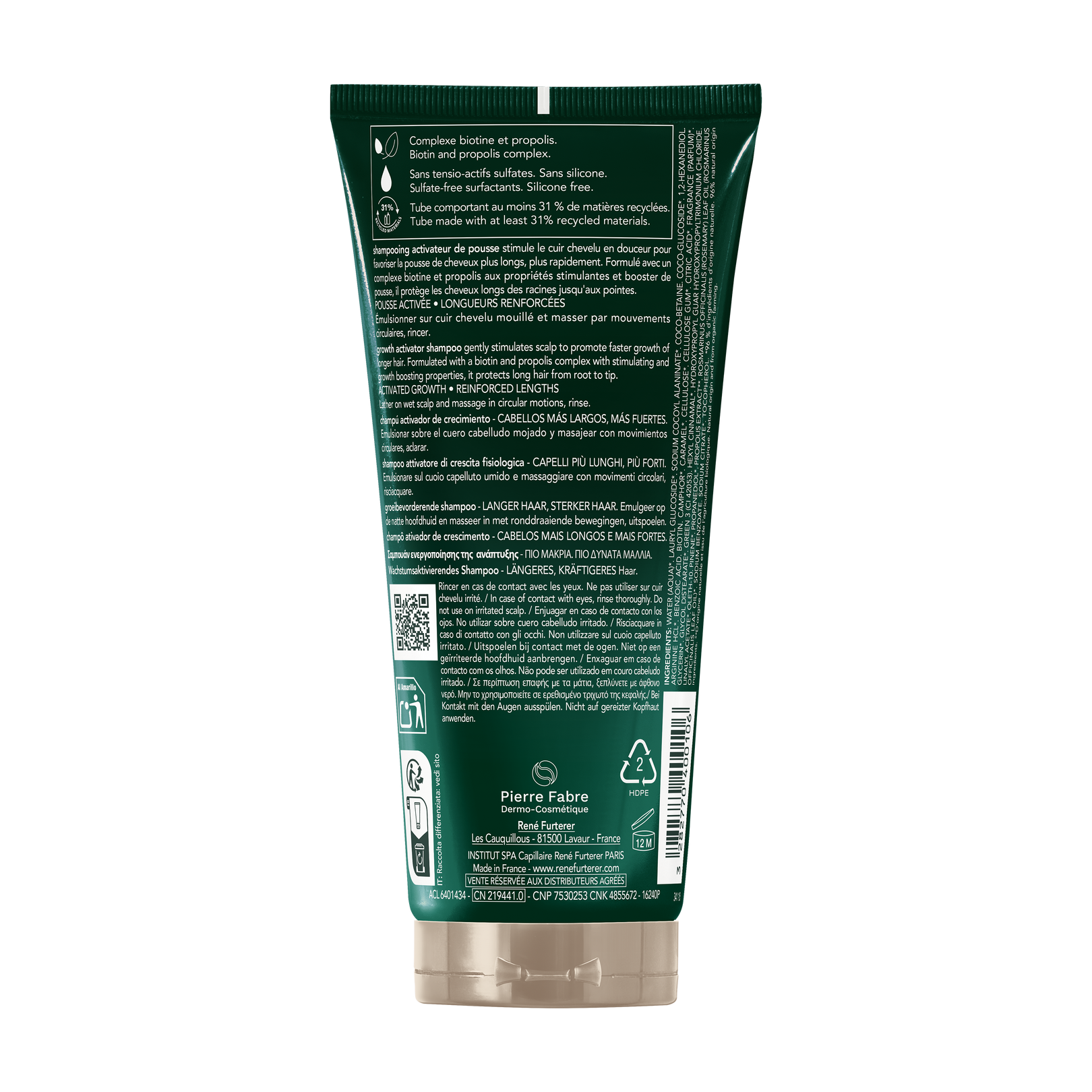 Active Grow - Shampoo attivatore di crescita fisiologica
