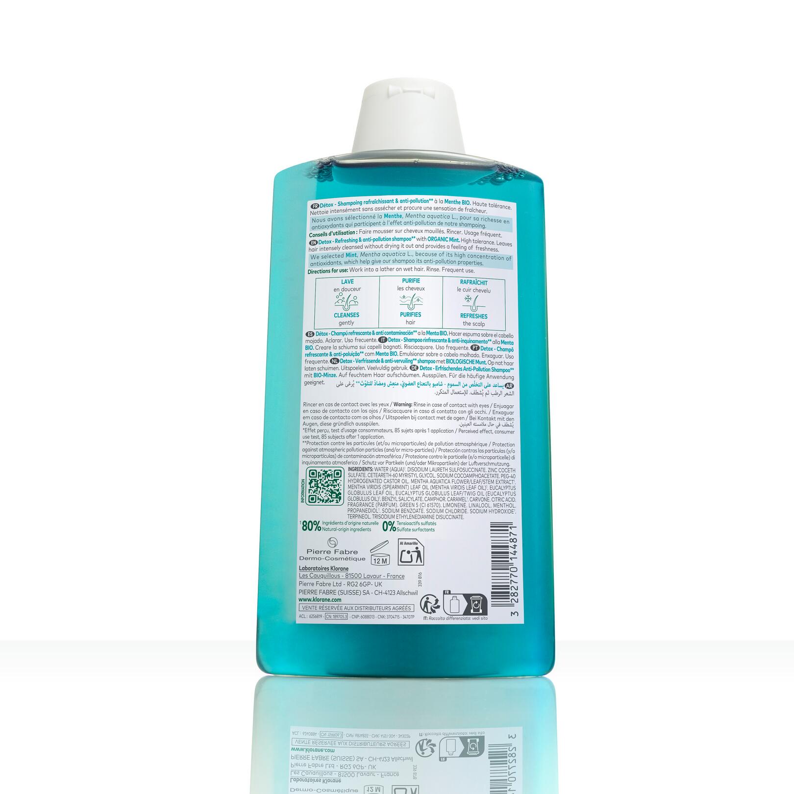 DETOX Shampoing rafraichissant et anti-pollution