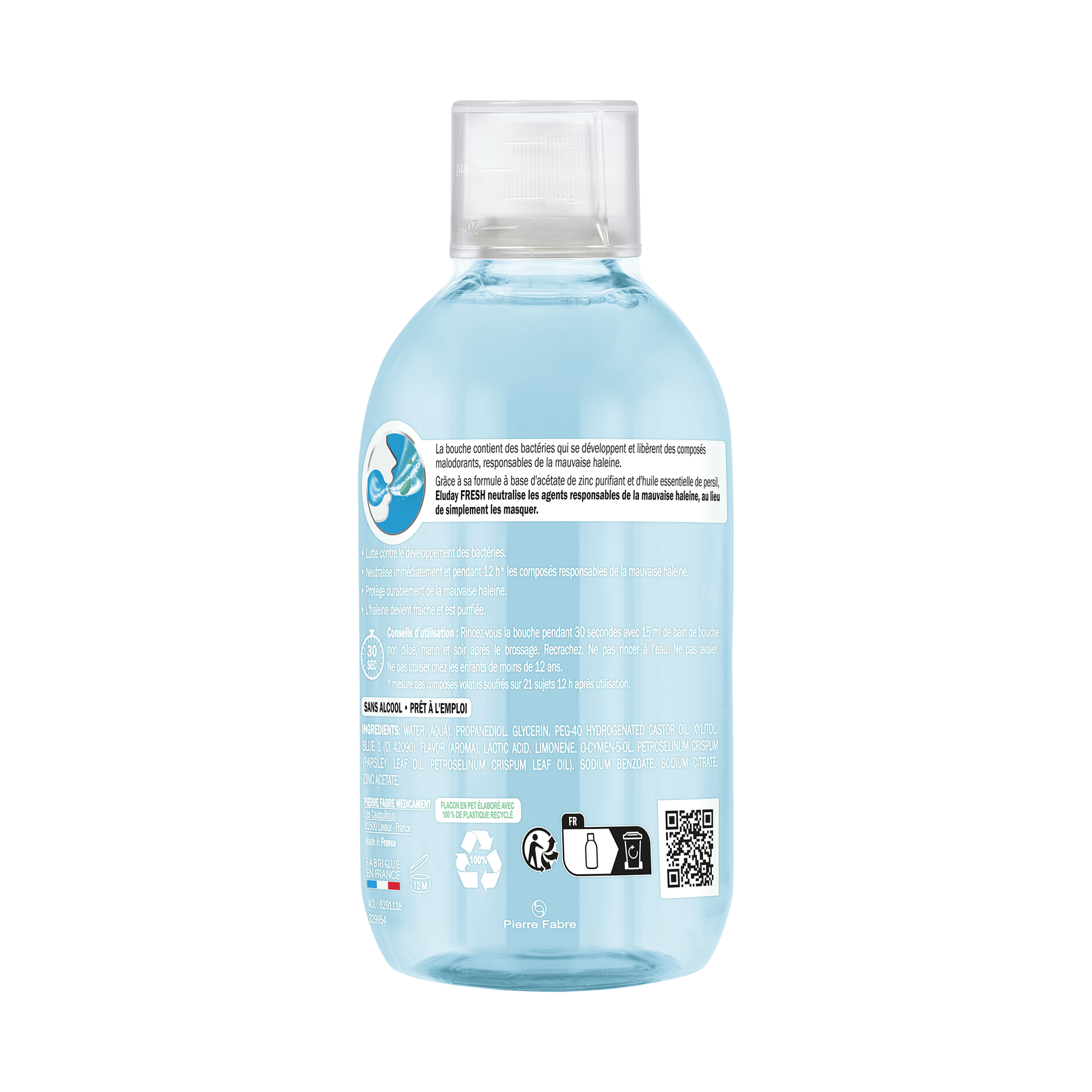 Eluday Fresh - Bain de bouche quotidien pour la mauvaise haleine