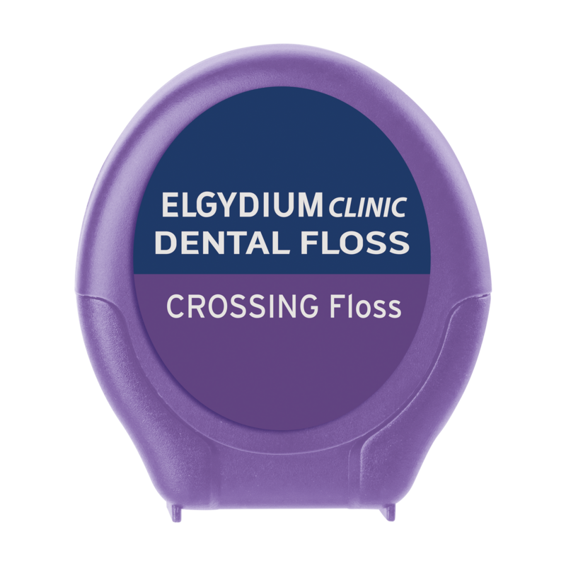 ELGYDIUM Clinic DENTALFLOSS Crossing Floss – nić dentystyczna do aparatów ortodontycznych i implantów