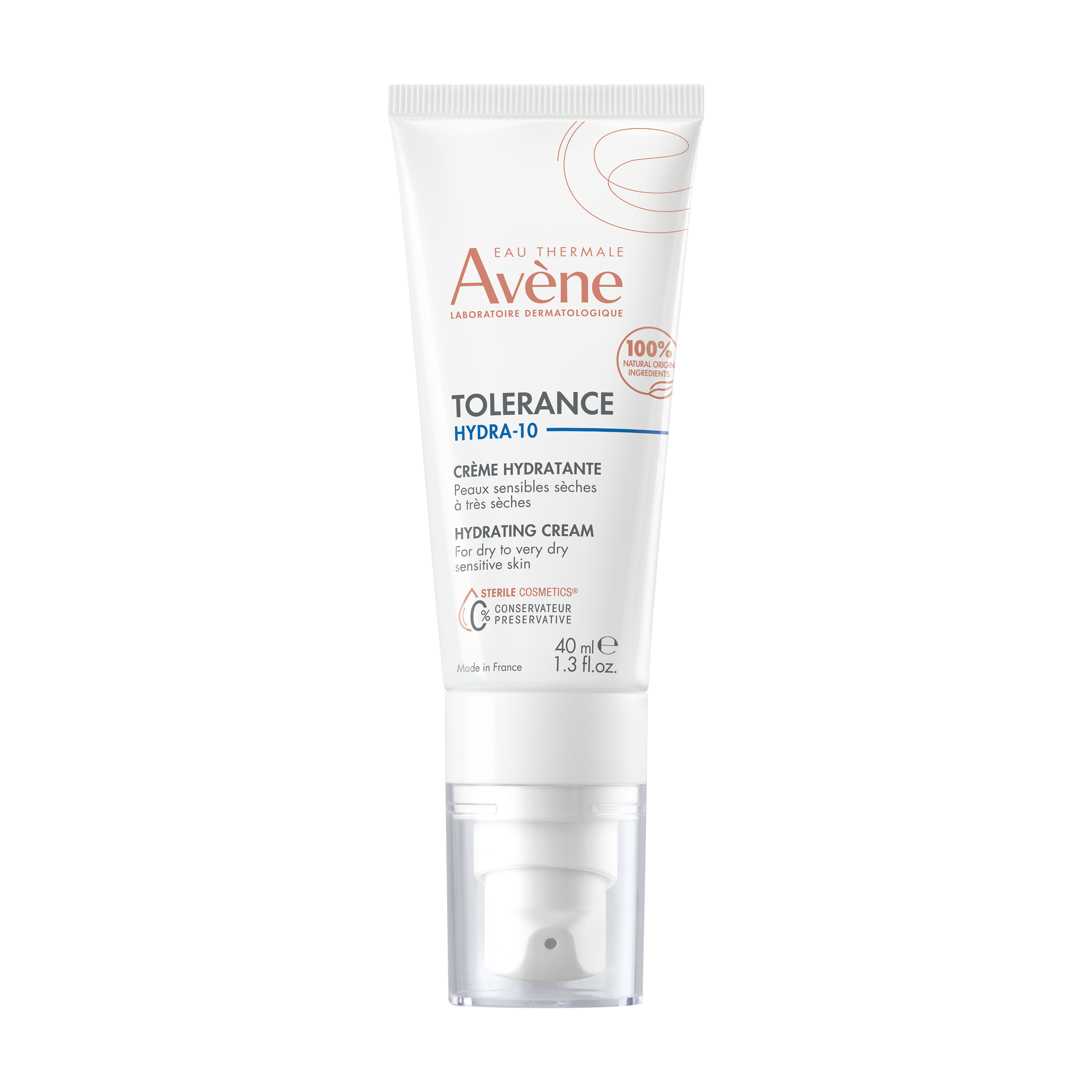 Avène Tolerance Hydra-10 Moisturising Cream minimalist formula