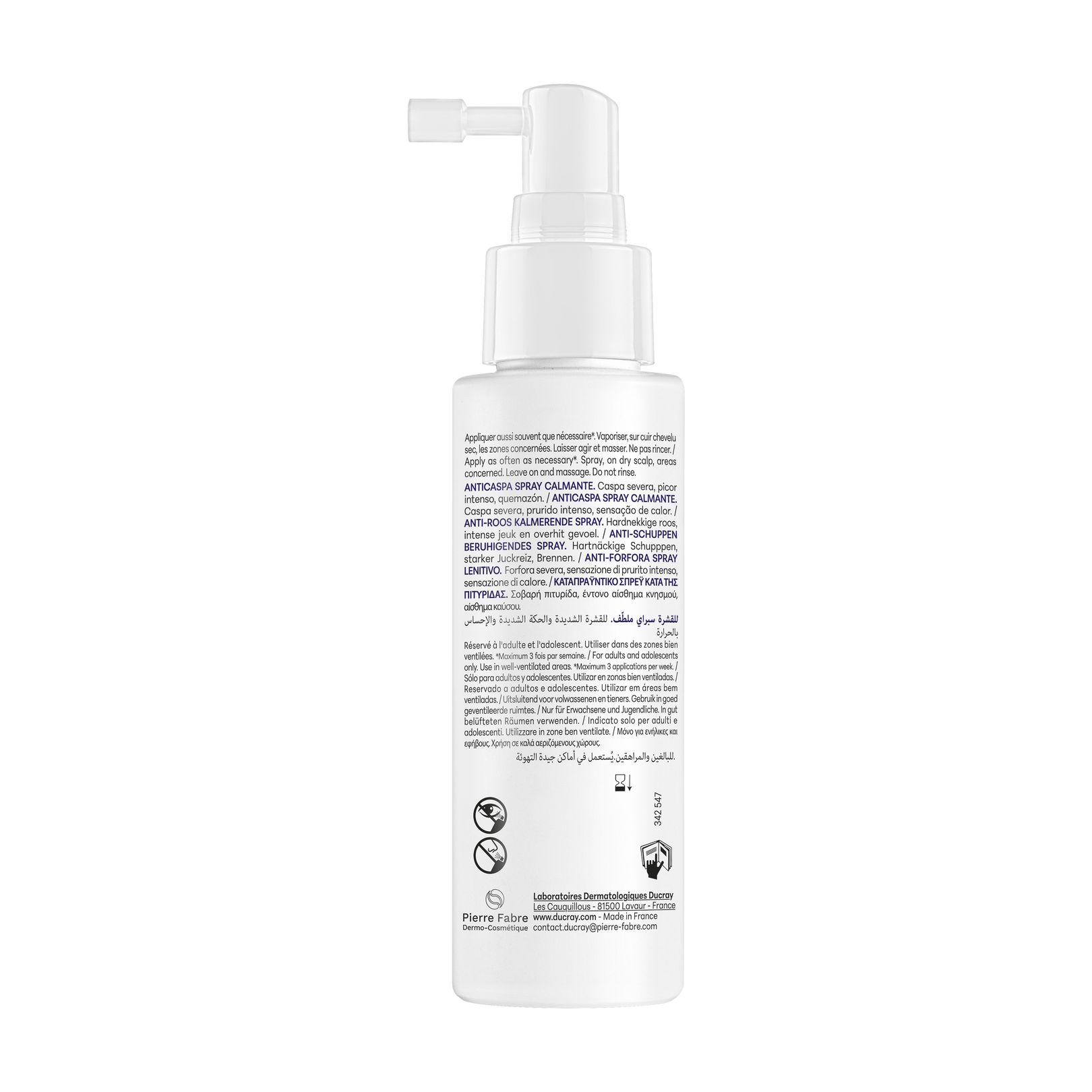 Anti-dandruff calming spray