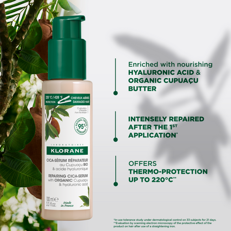 Repairing Cica-Serum with Organic Cupuaçu & Hyaluronic Acid - Very Dry, Damaged Hair