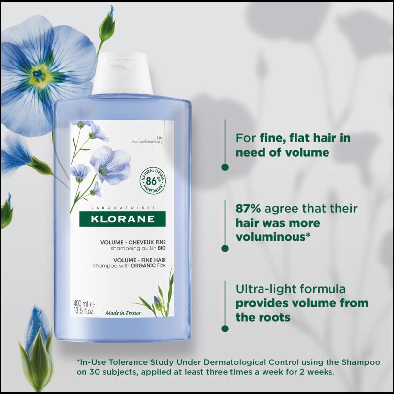 Volumising Shampoo with Organic Flax - Fine, flat hair
