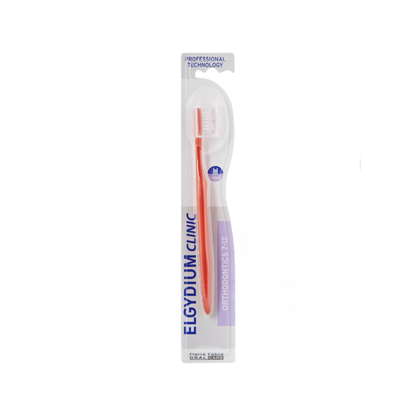ELGYDIUM Clinic Orthodontie 7/12 ans - brosse à dents orthodontique
