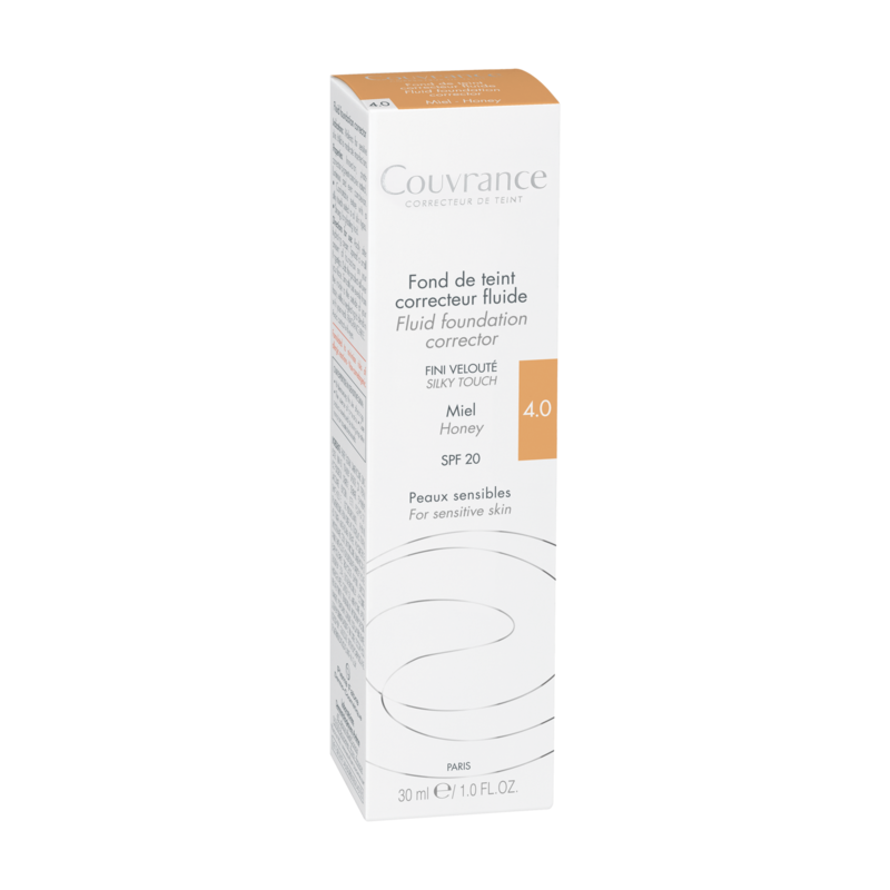 Couvrance fond de teint correcteur fluide miel