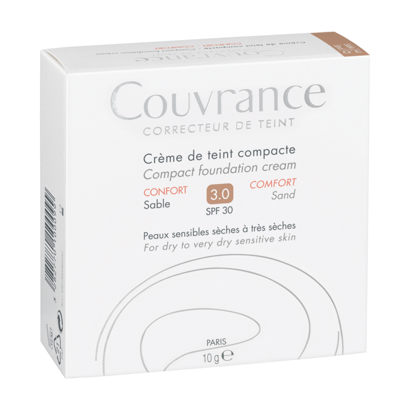 COUVRANCE Компактна крем-пудра КОМФОРТ SPF30 №3.0 Пясък