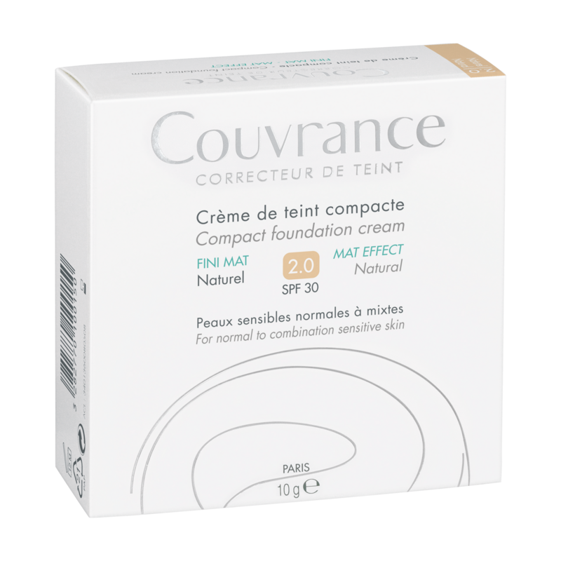 COUVRANCE Crème de teint compacte Fini mat Naturel