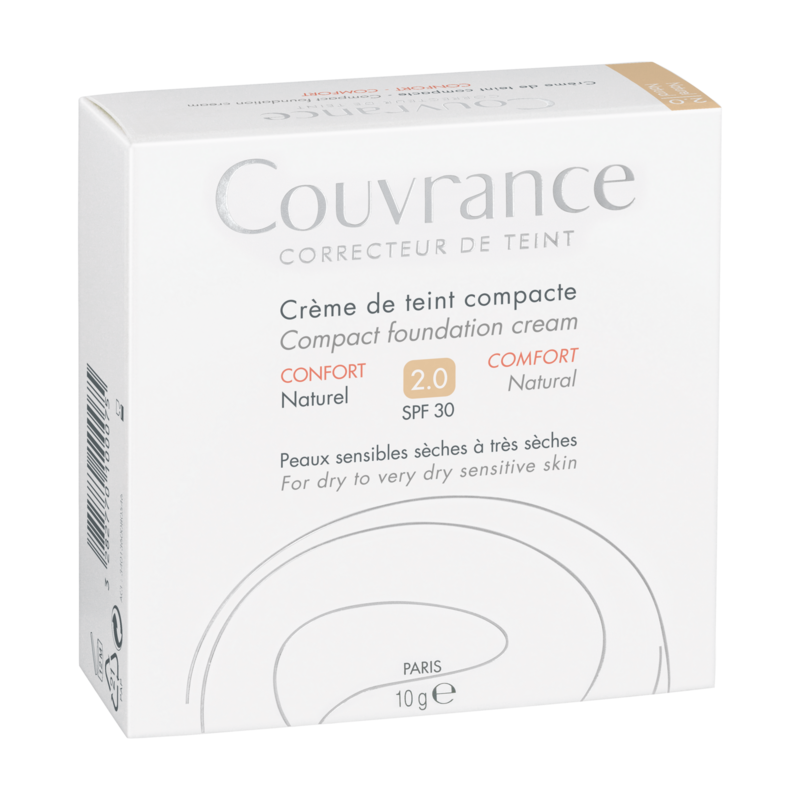 Couvrance crème de teint compacte confort naturel