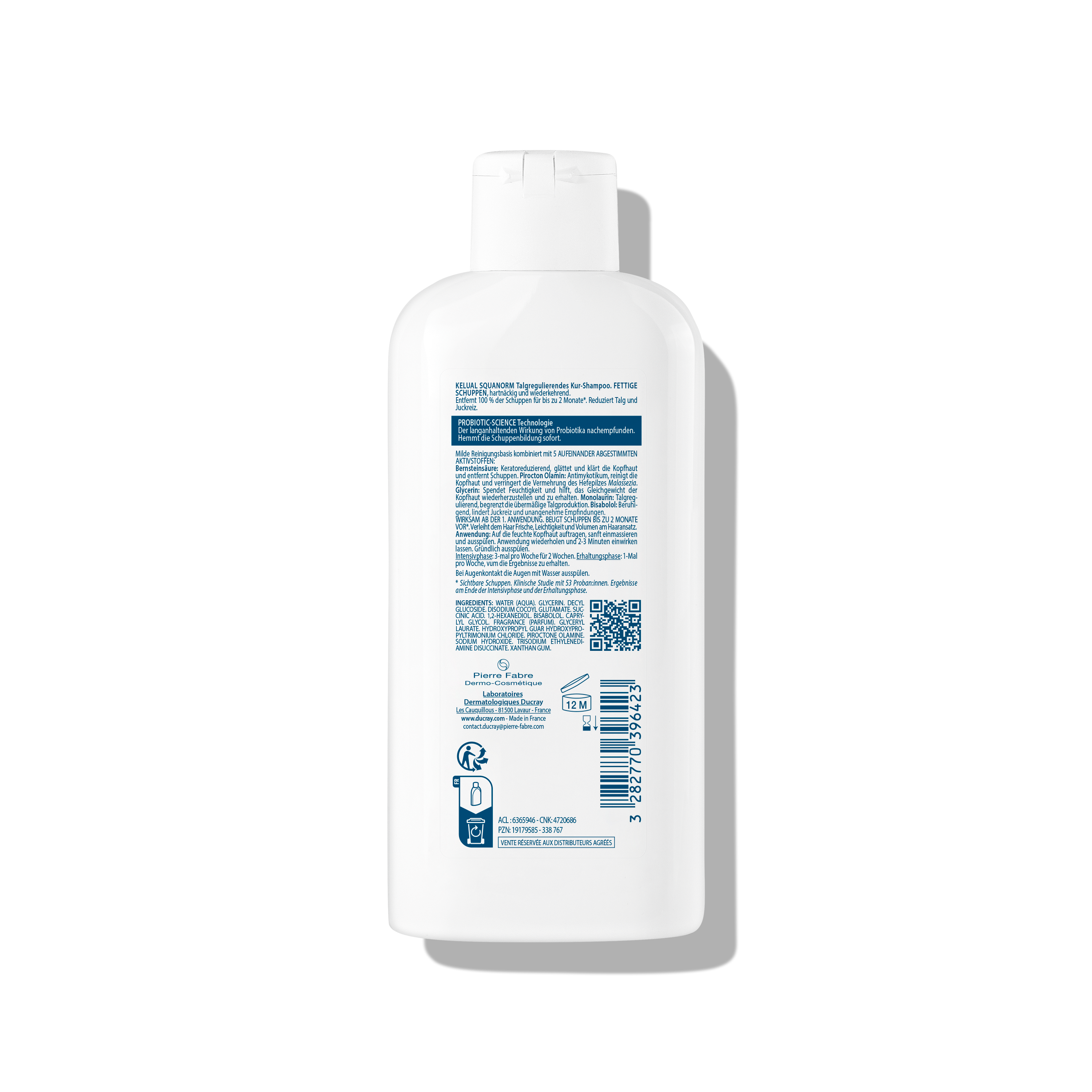DUCRAY - KELUAL SQUANORM Kur-Shampoo Fettige Schuppen