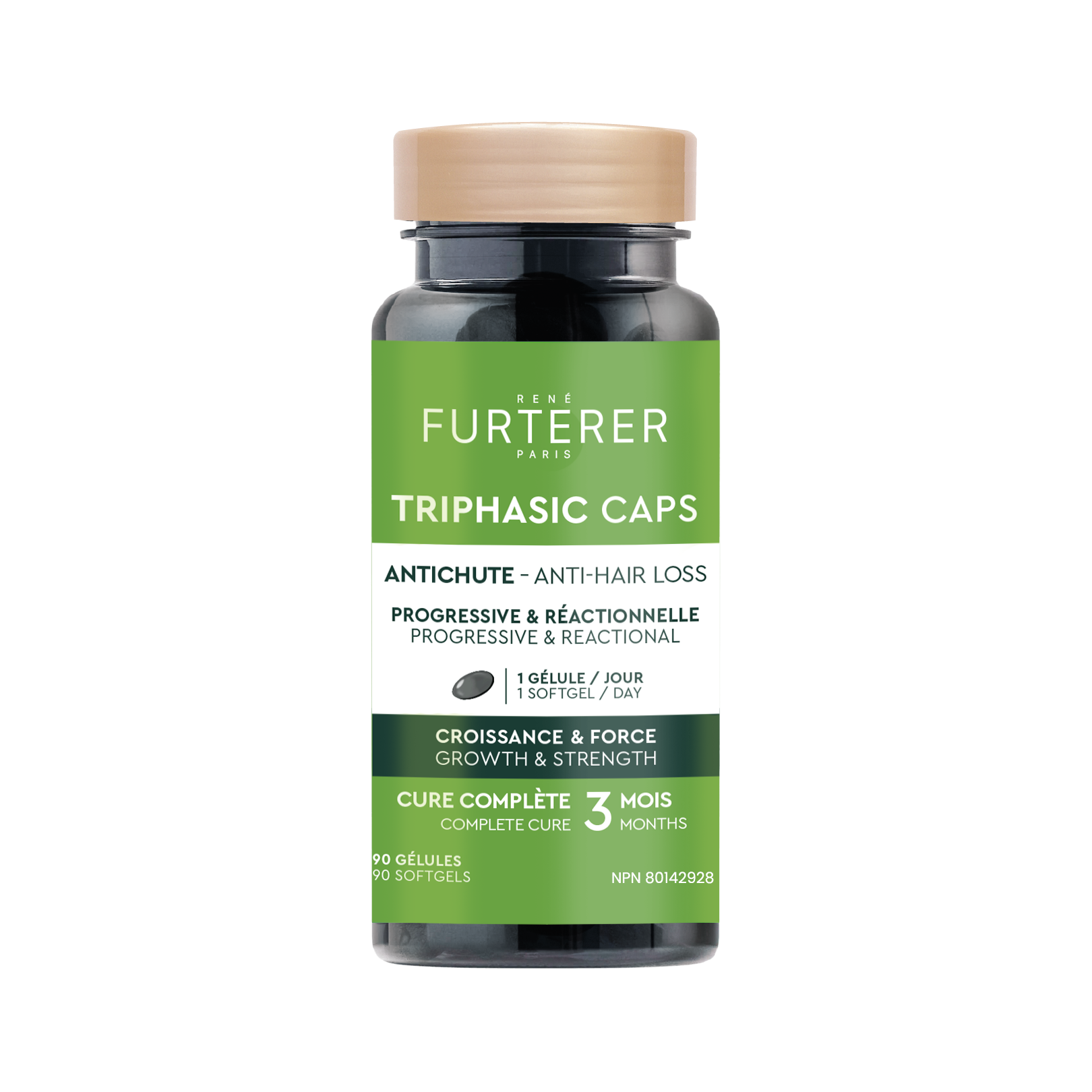 Triphasic Caps Perte de densité réactionnelle et progressive - Complément alimentaire pro-densité