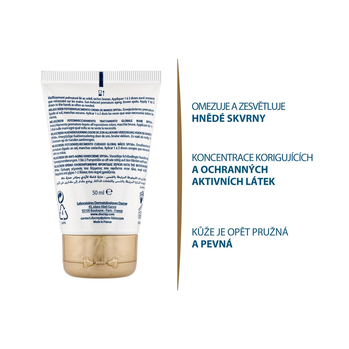 Klinické výsledky: Komplexní péče o ruce SPF50+