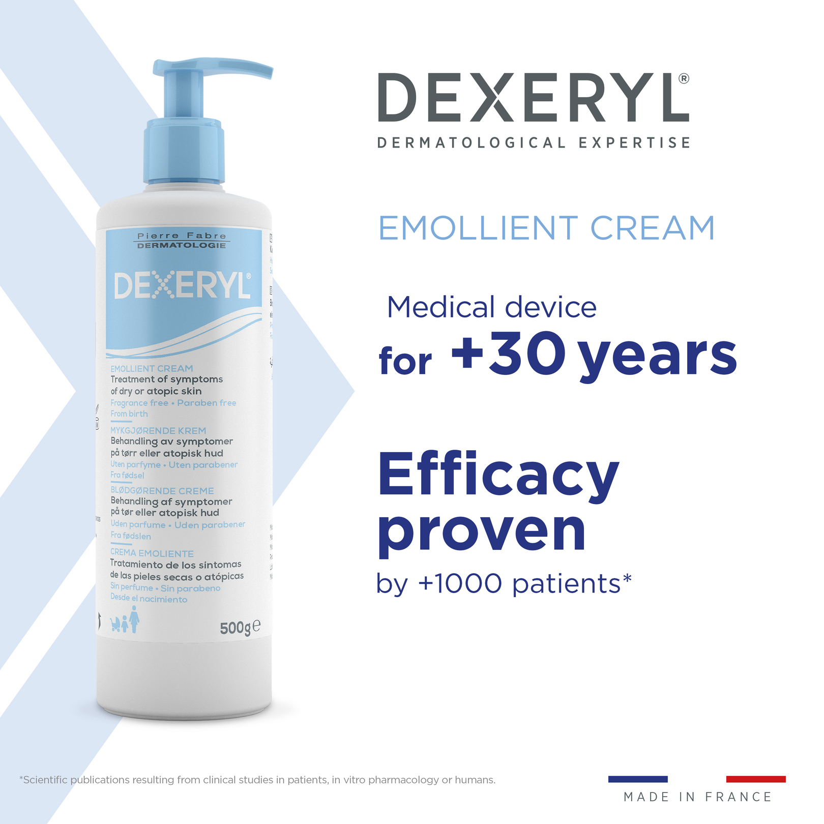 Dexeryl Emollient Cream 500 g restores the skin barrier