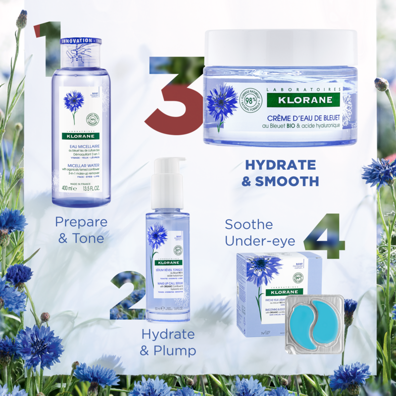 Hydrating Water Cream with ORGANIC Cornflowe