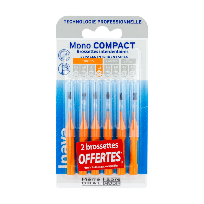 Inava MonoCompact orange (ISO 3) - brossette interdentaire