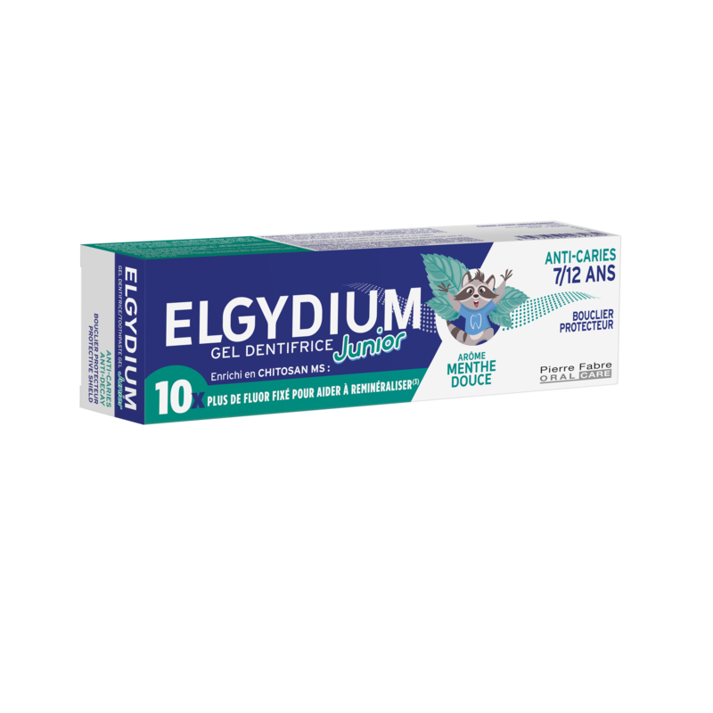 ELGYDIUM Junior Arôme Menthe douce 7/12 ans - dentifrice enfant