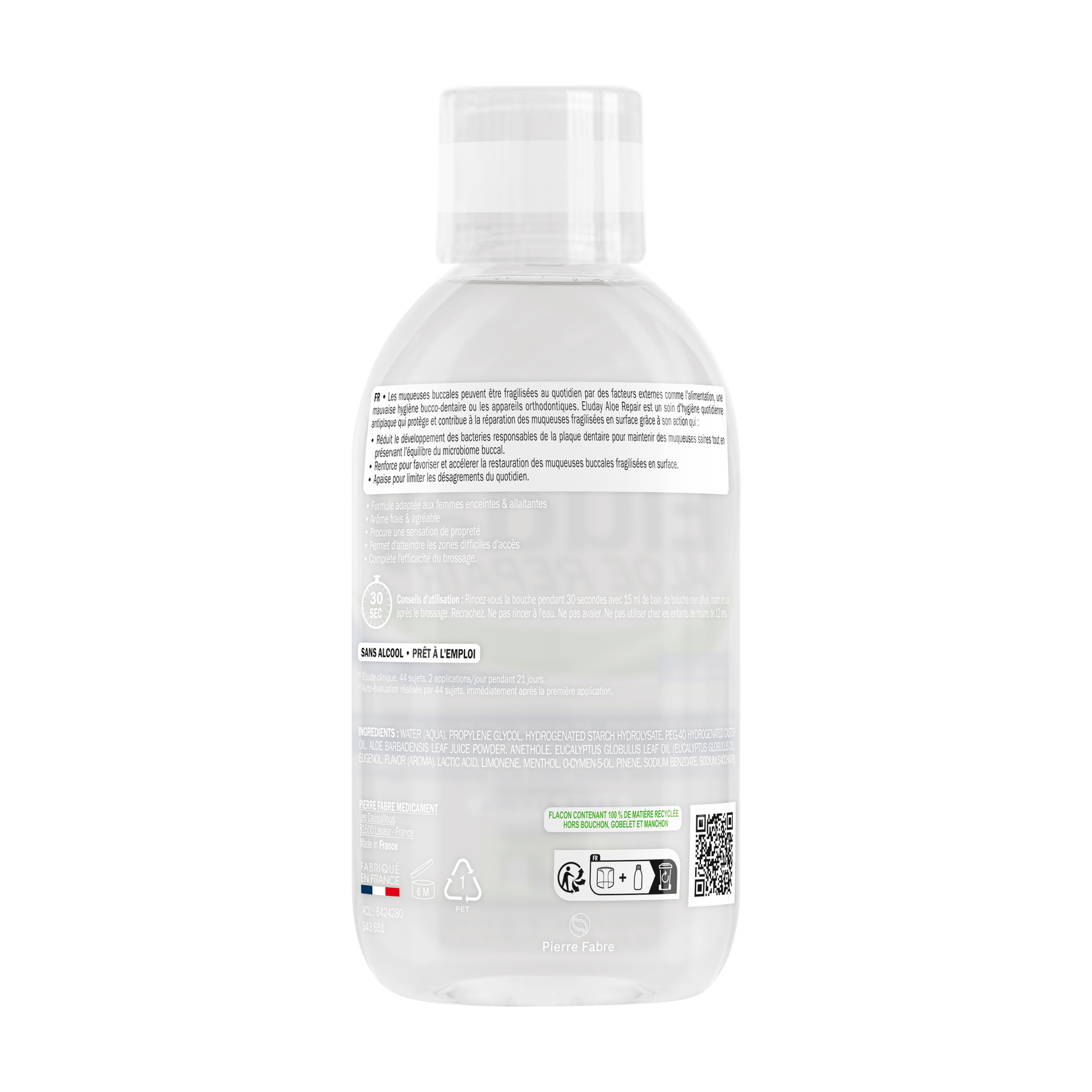 Eluday Aloe Repair - bain de bouche quotidien antiplaque