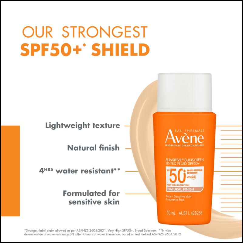 SUNSITIVE® SUNSCREEN TINTED FLUID SPF 50+