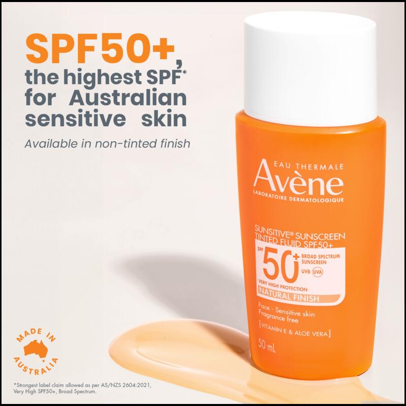 SUNSITIVE® SUNSCREEN TINTED FLUID SPF 50+