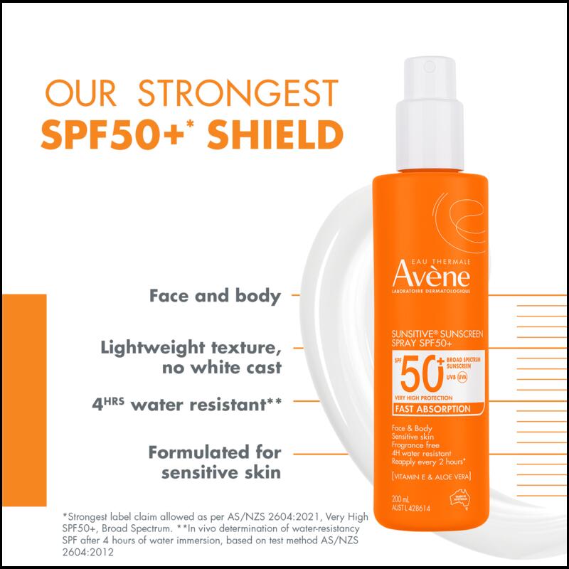 SUNSITIVE® SUNSCREEN SPRAY SPF 50+