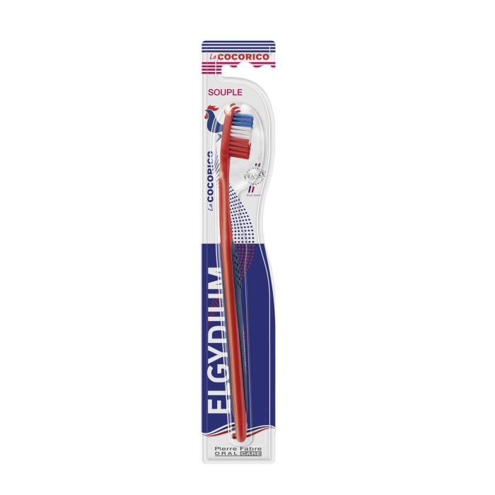 ELGYDIUM La cocorico - brosse à dents française