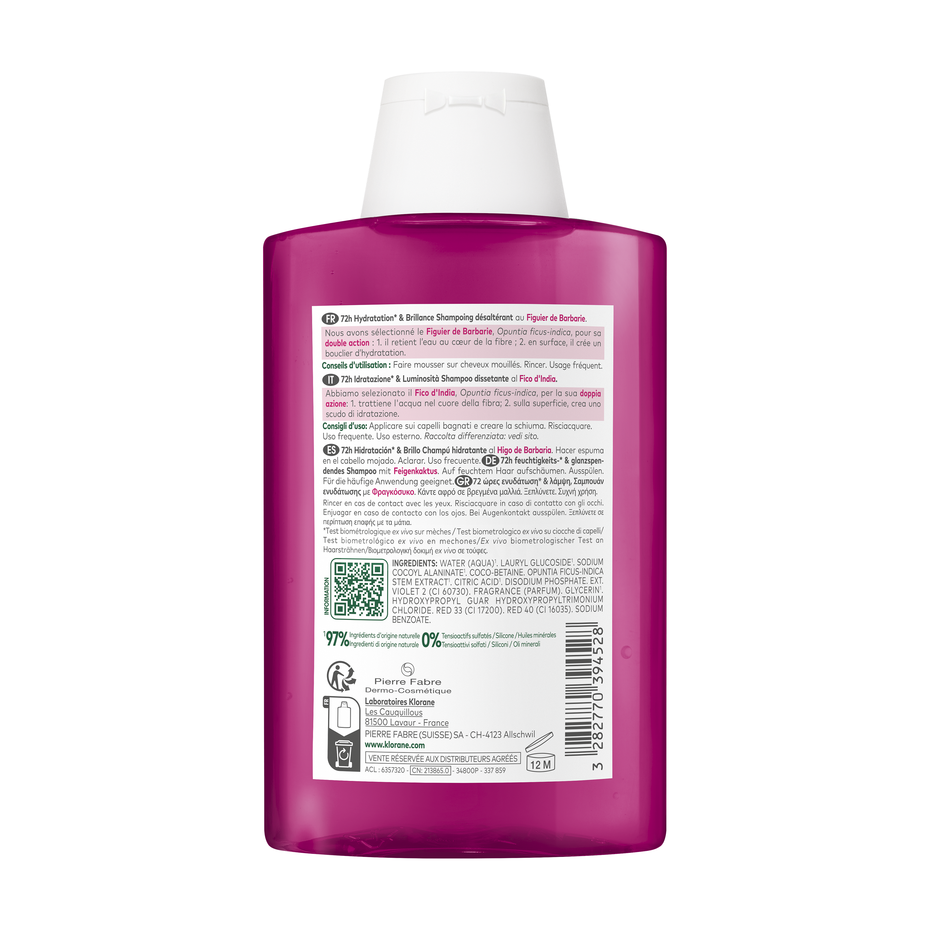 Hydratační šampon s opuncií