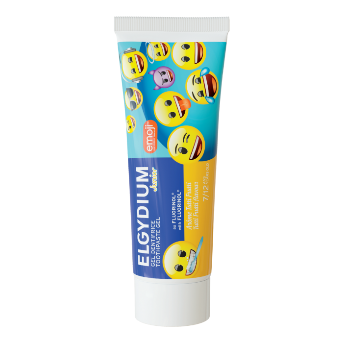 ELGYDIUM Emoji Junior Tutti-Frutti pasta do zębów dla dzieci 7-12 lat