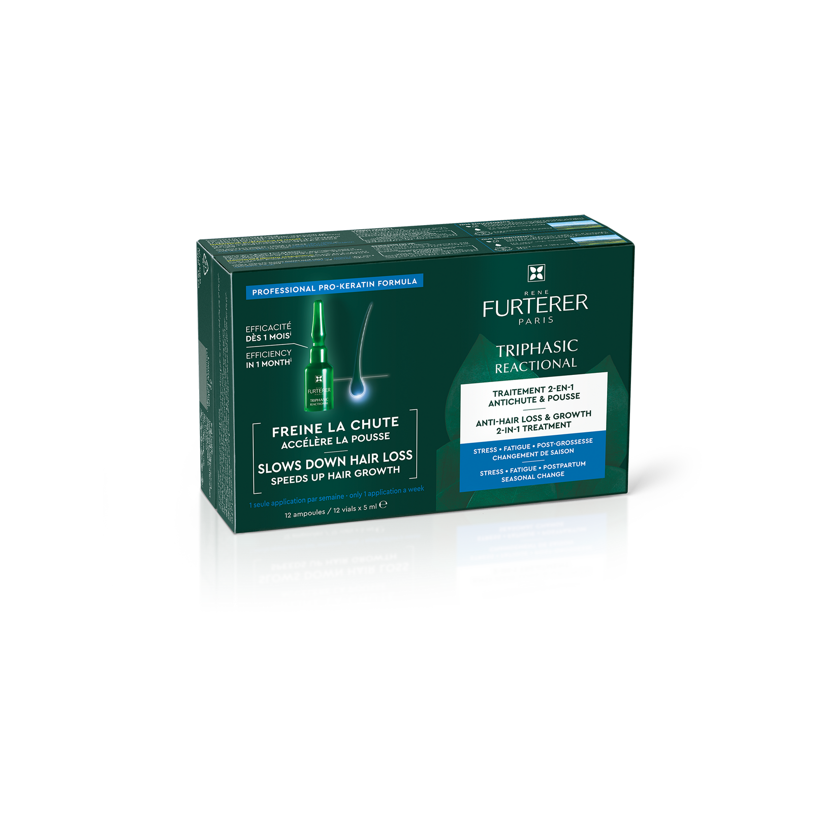 TRIPHASIC REACTIONAL - Trattamento 2-in-1 anticaduta & crescita - caduta reazionale