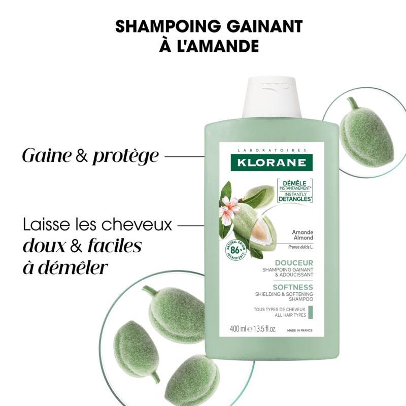 Shampoing Gainant à l’Amande — Tous types de cheveux