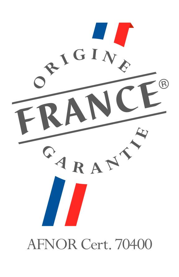Um rótulo que promove a origem francesa