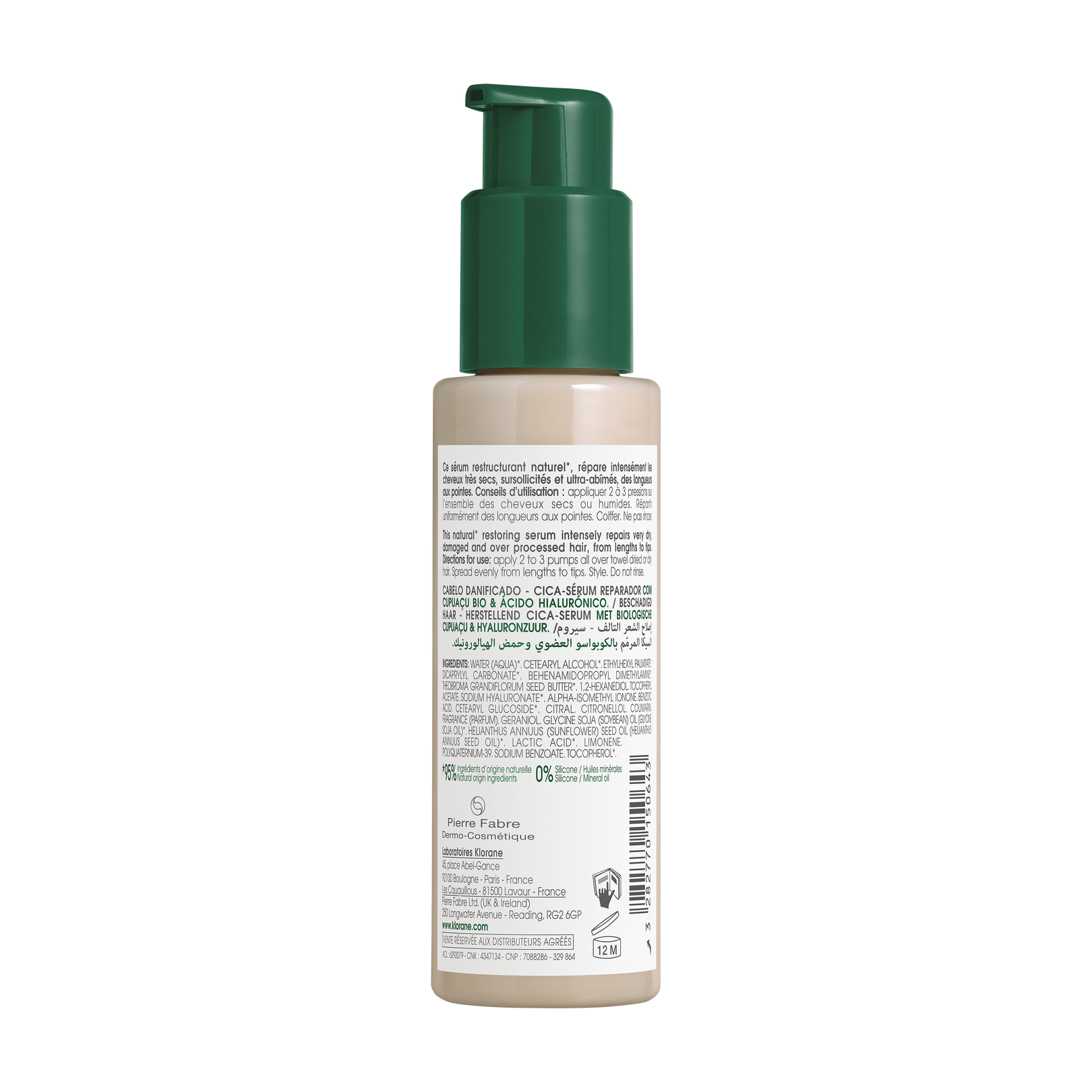 Organik Cupuaçu Özü ve Hyalunorik Asit İçeren Saç Onarıcı CICA Serum