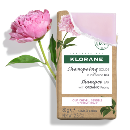 Shampoo bar met BIO Pioenroos