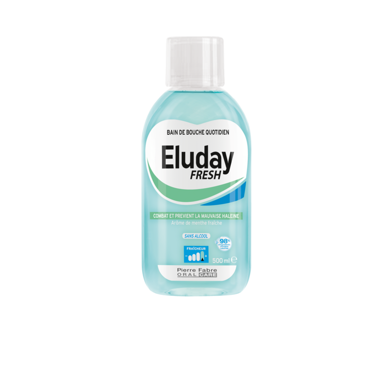 Eluday Fresh - Bain de bouche quotidien contre la mauvaise haleine