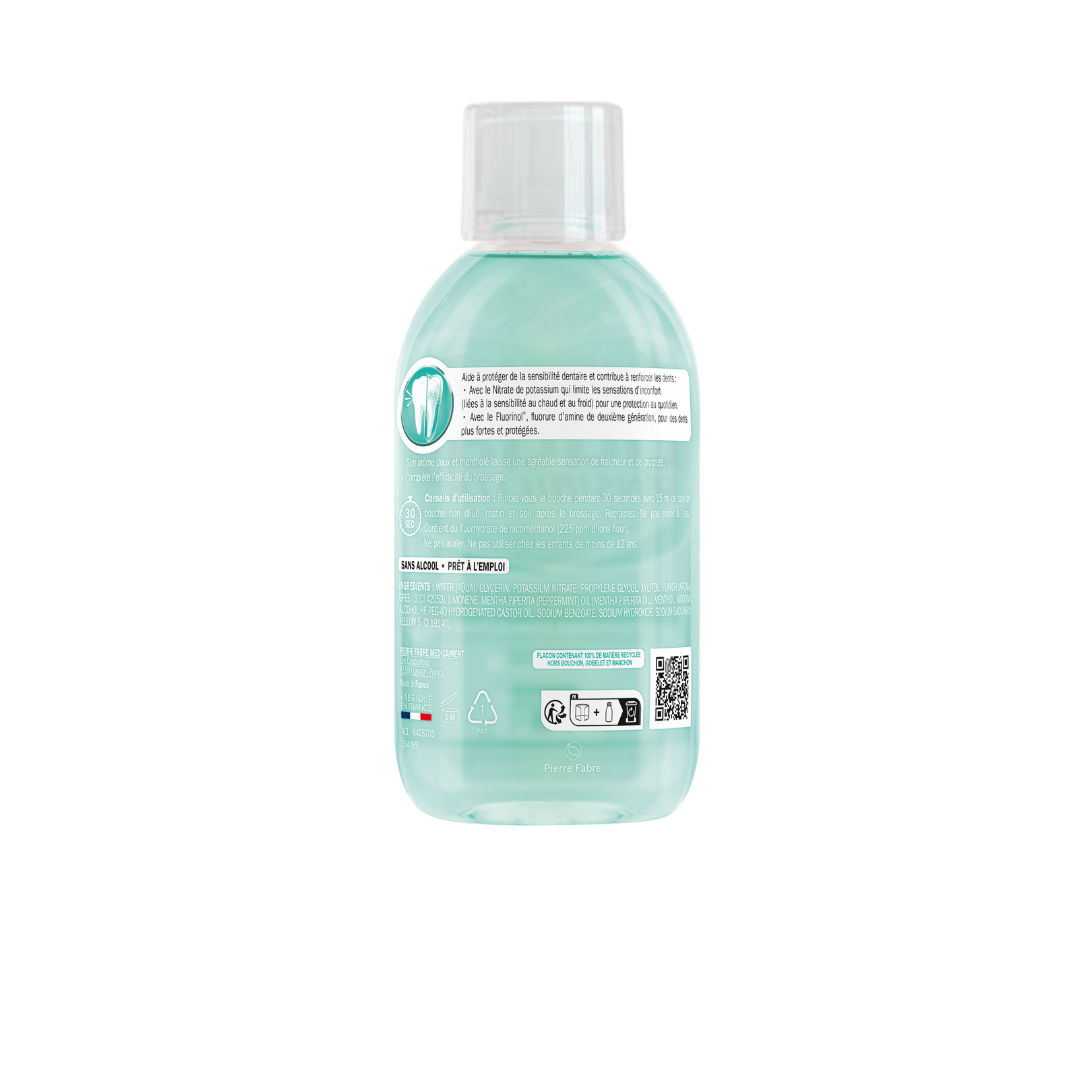 Eluday Sensibilité - bain de bouche quotidien soin dents sensibles