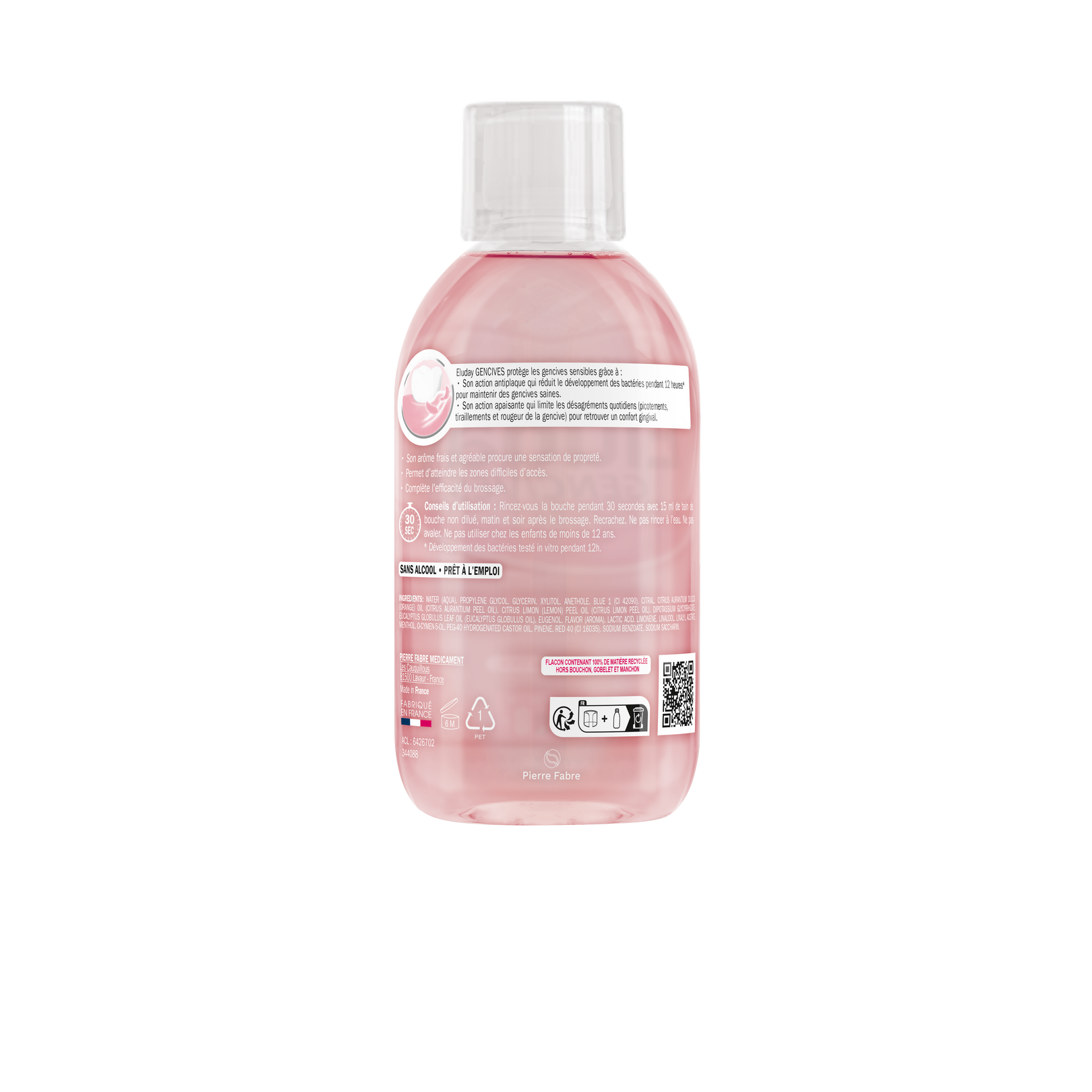 Eluday Gencives - bain de bouche quotidien soin gencives sensibles