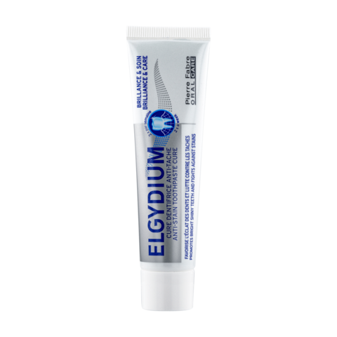 Ma routine blancheur ELGYDIUM Brillance & Soin - dentifrice anti taches