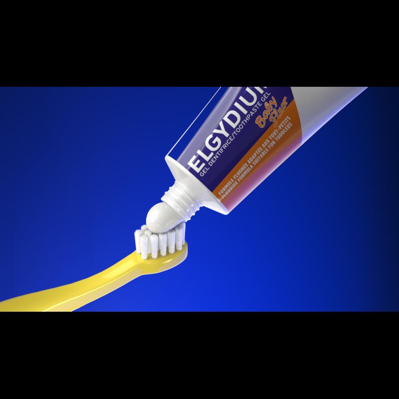 ELGYDIUM Baby Fluor gel dentifrice - dentifrice bébé 6 mois / 3 ans