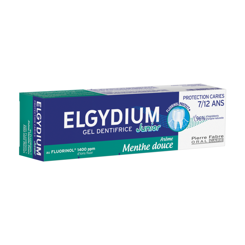 ELGYDIUM Junior Arôme Menthe douce 7/12 ans - dentifrice enfant