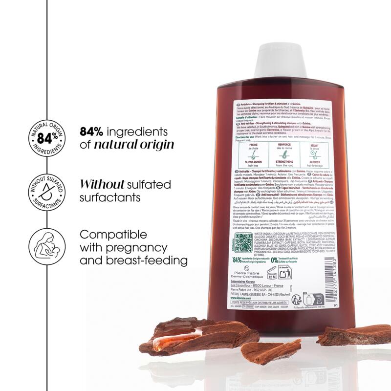 ANTI-HAIR LOSS strengthening and stimulating Shampoo with Quinine