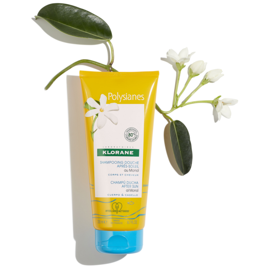 Shampoing douche après-soleil au Monoï