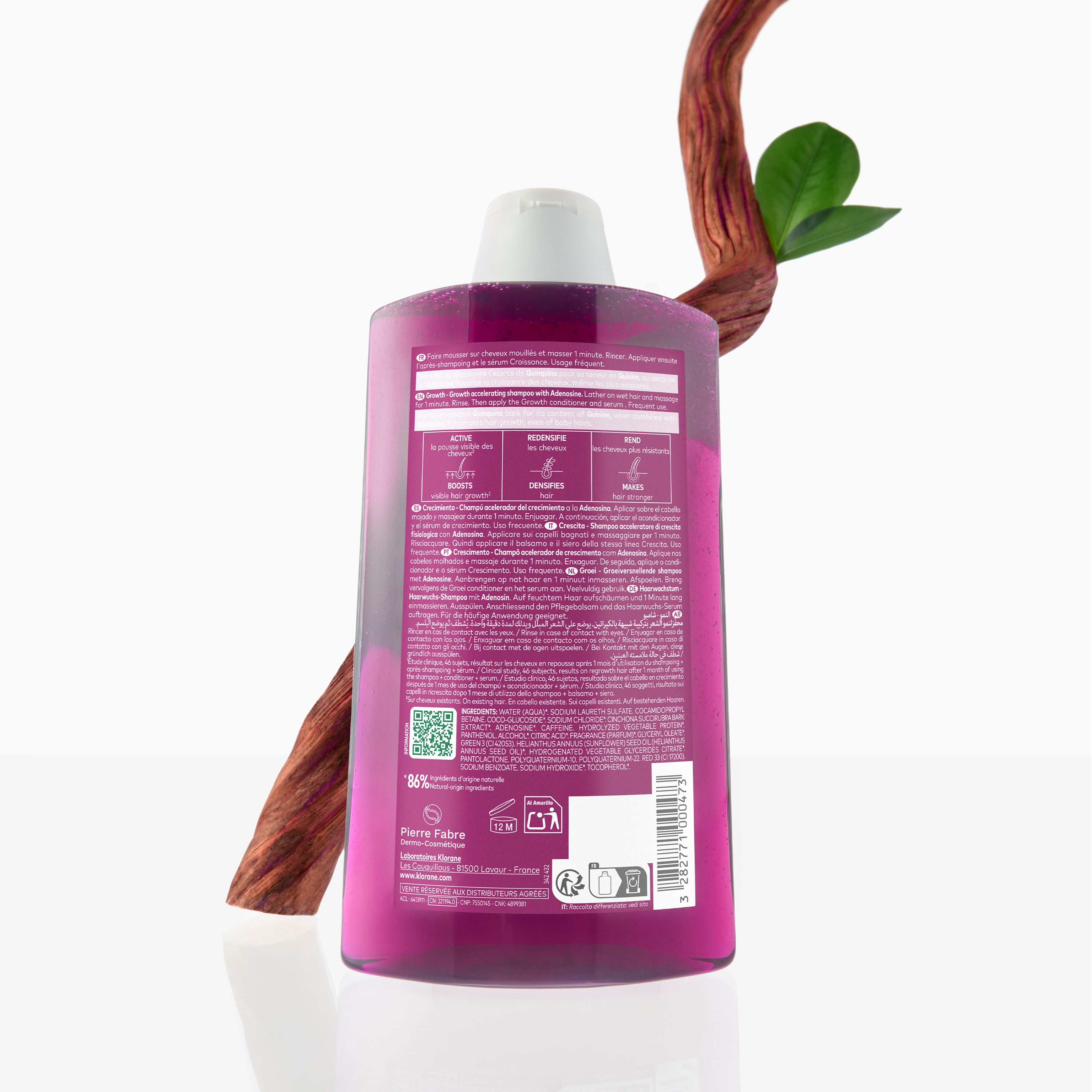 CRECIMIENTO Champú acelerador del crecimiento a la adenosina