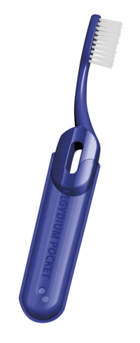  , ELGYDIUM Pocket - сгъваема джобна четка за зъби