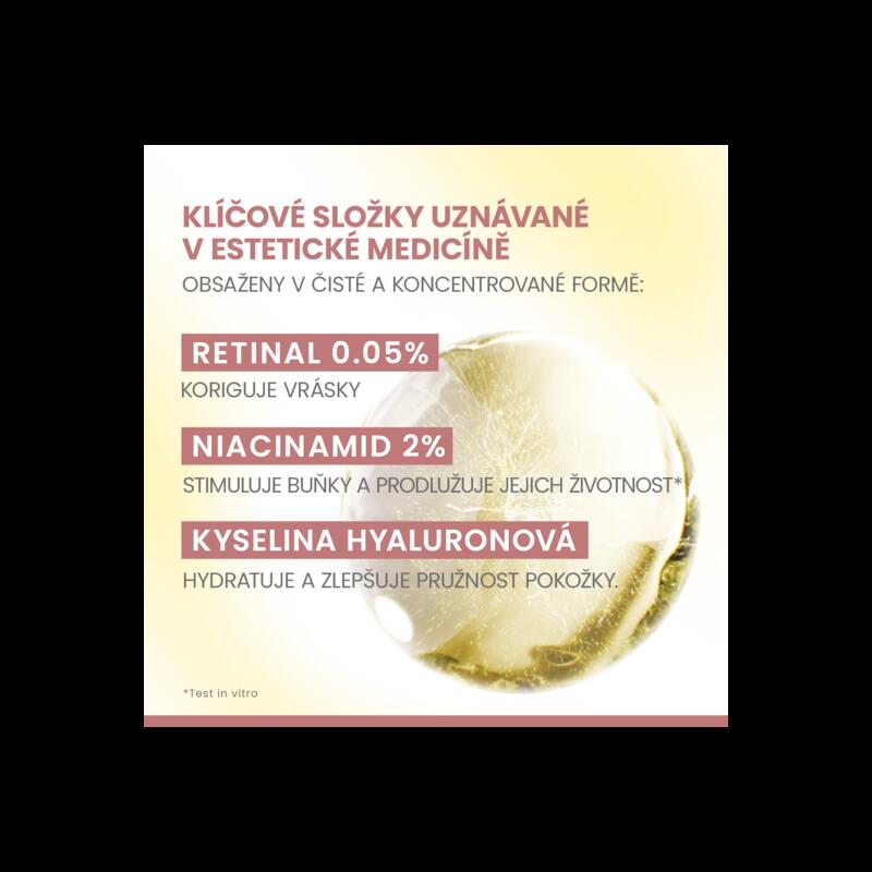 HYALURON ACTIV PROCEDURE Mikro-liftingový krém na oči a rty s retinalem 0,05 %