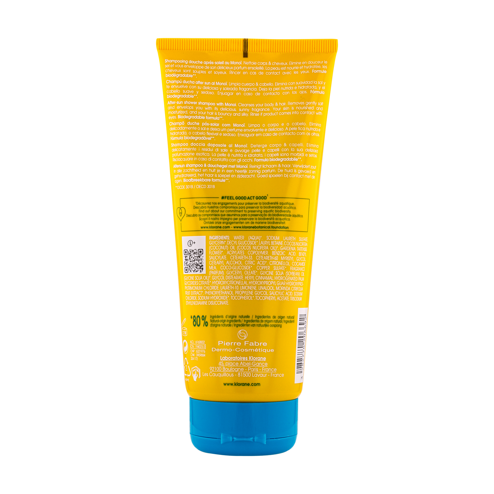 Champô Duche Pós-Solar Suave com Monoï