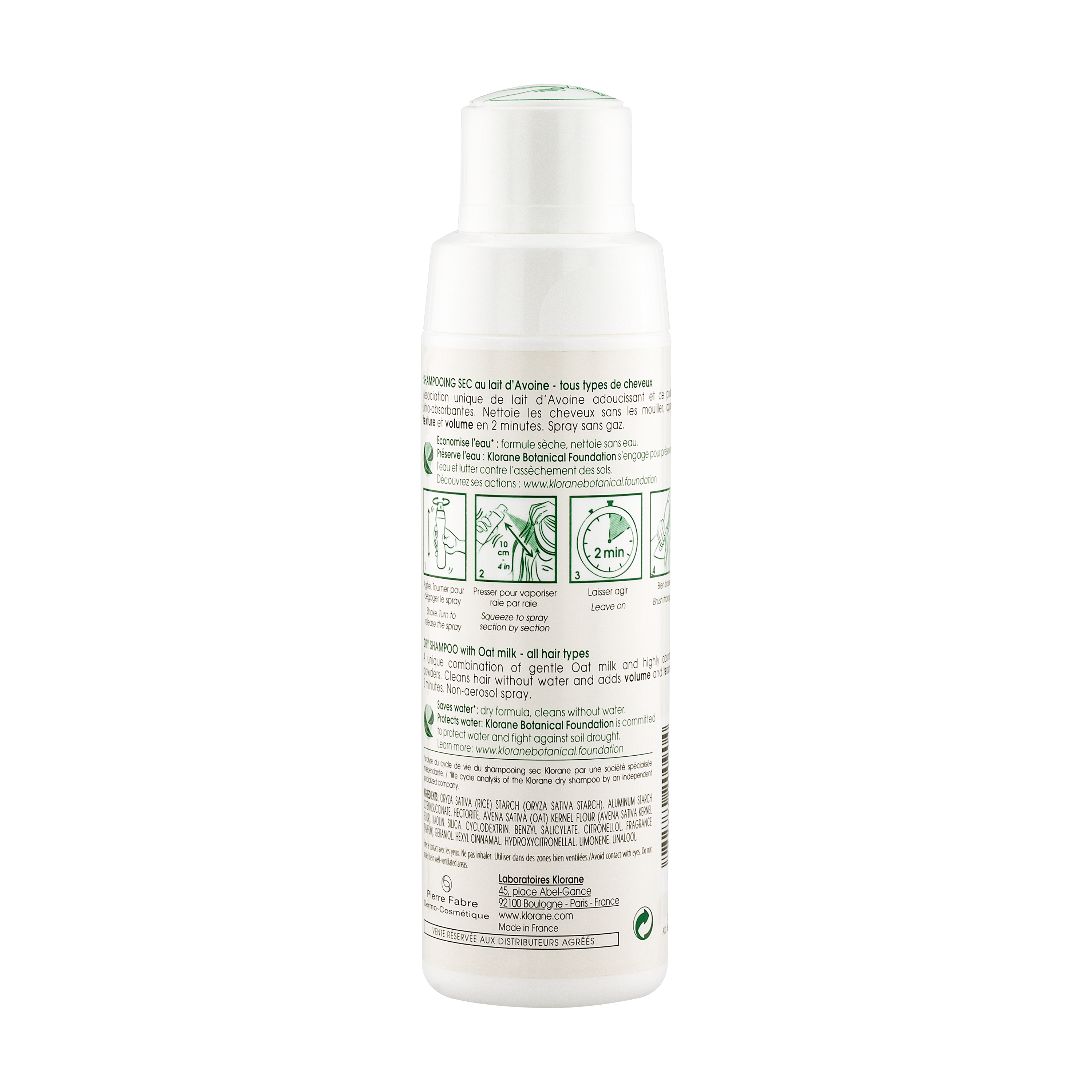 Dry shampoo with Oat milk - Aerosol-free