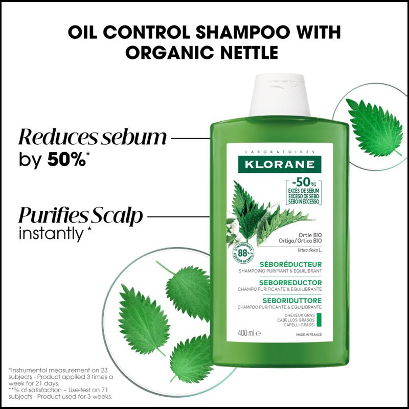 Oil Control Shampoo with Organic Nettle - Oily hair