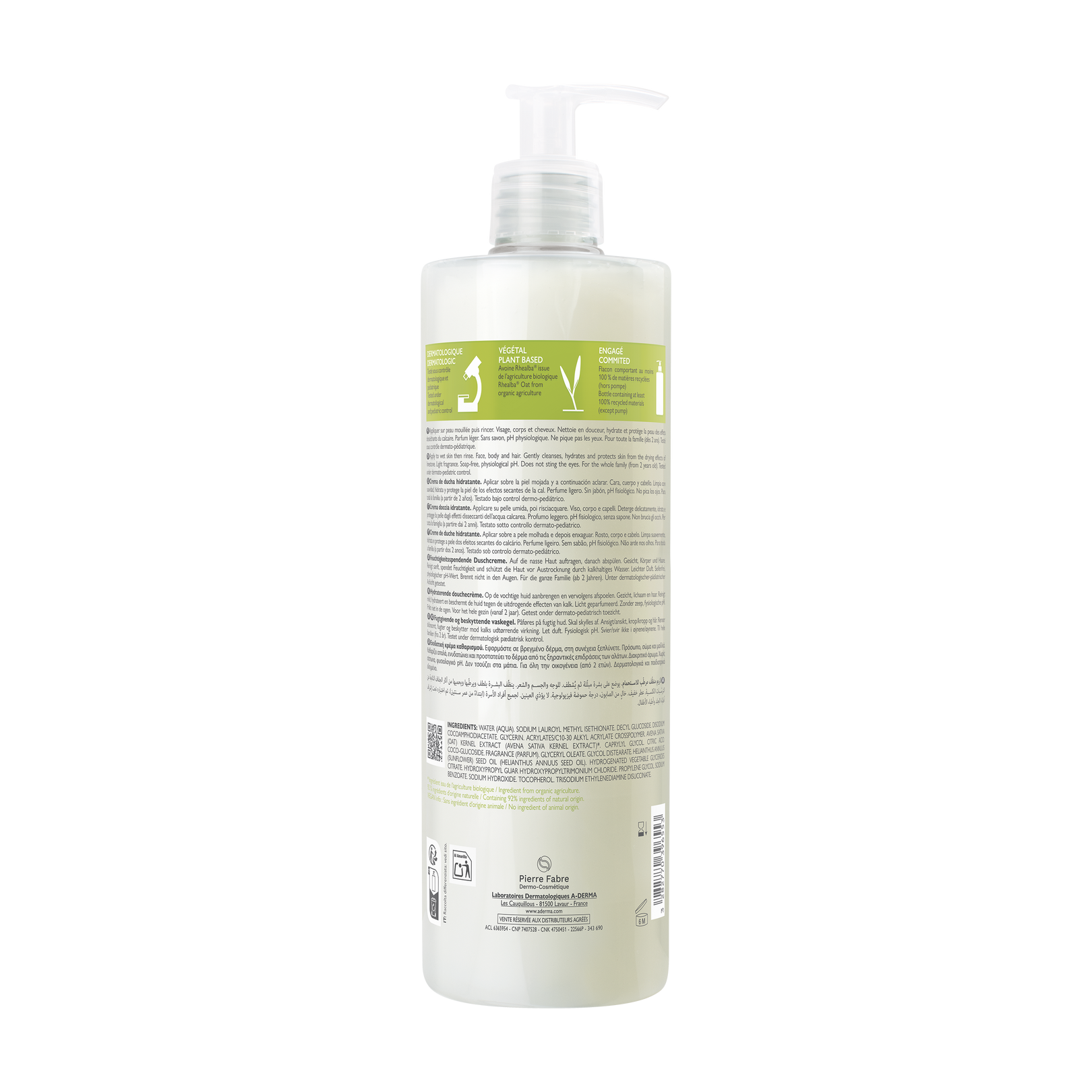 Crème douche hydratante
